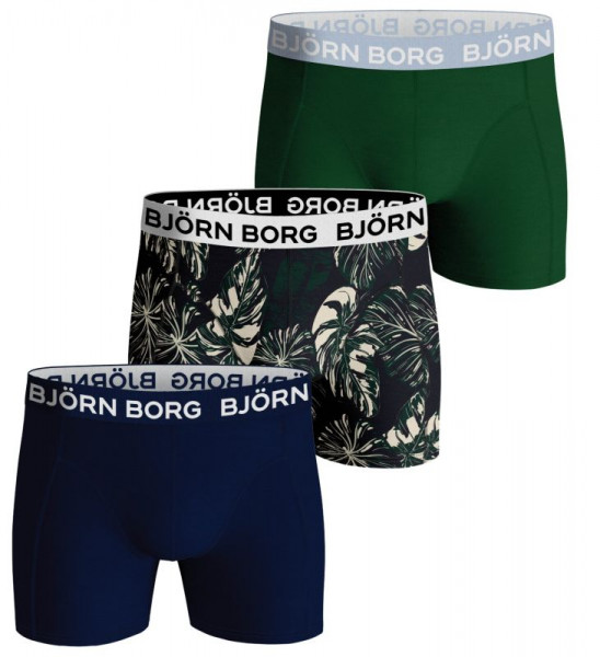 Sportinės trumpikės vyrams Björn Borg Core Boxer B 3P - blue/green/print