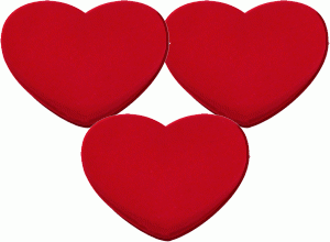  Pro's Pro Vibra Heart (3 szt.) - red