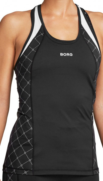 Tenisa tops sievietēm Björn Borg Borg Block Tank W - black/beauty