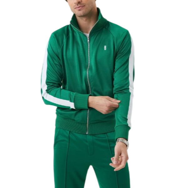 Férfi tenisz pulóver Björn Borg Ace Track Jacket - verdant green