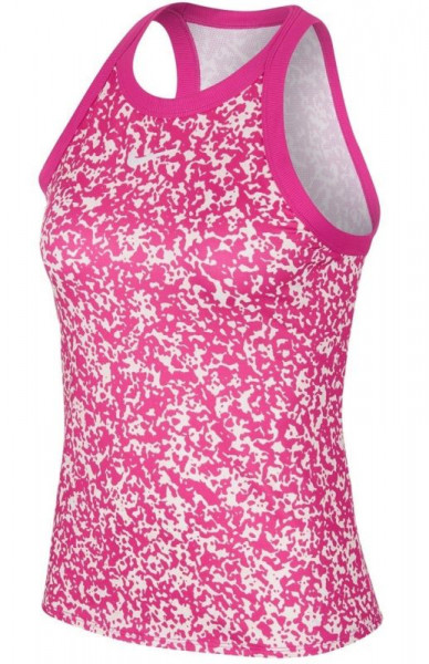 Damski top tenisowy Nike Court Women Dry Tank Printed - vivid pink/white