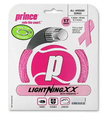 Тенис кордаж Prince Lightning XX (12,2 m) - pink