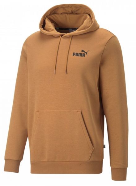 Tenisa džemperis vīriešiem Puma Essentials Small Logo Hoodie - desert tan