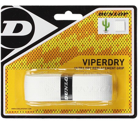 Gripovi za reket - zamjenski Dunlop ViperDry Replacement Grip - white