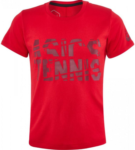 Marškinėliai berniukams Asics Tennis B GPX SS Tops - speed red