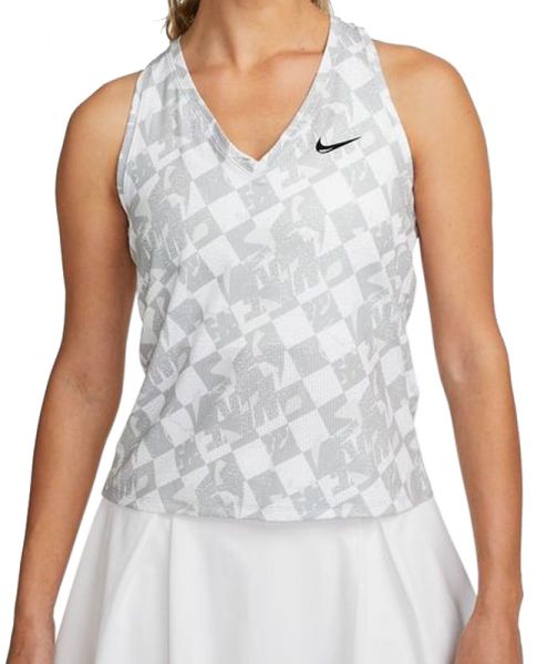 Damen Tennistop Nike Court Dri-Fit Fall Victory Tank - wolf grey/black