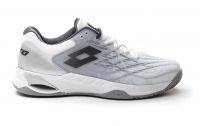 Męskie buty tenisowe Lotto Mirage 100 Clay - all white/asphalt/silver metal 2
