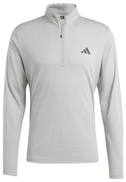 Мъжка блуза Adidas Train Essentials 1/4 Zip - Сив