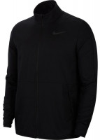 Herren Tennissweatshirt Nike Dri-Fit Team Woven Jacket M - black/black