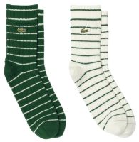 Calcetines de tenis  Lacoste Short Striped Cotton Socks 2P - Multicolor