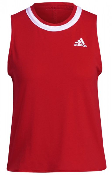 Damen Tennistop Adidas Club Knot Tank W - vivid red/white