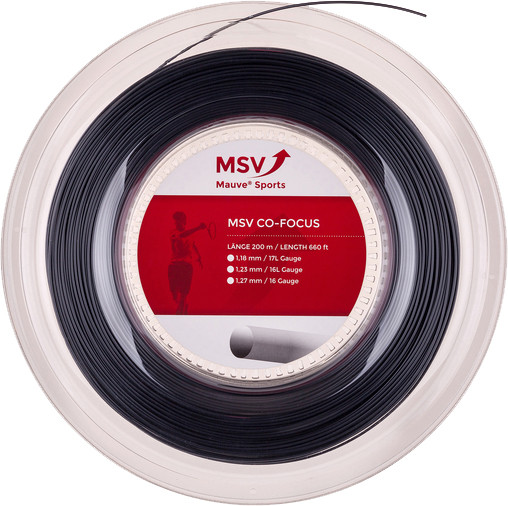 Racordaj tenis MSV Co. Focus (200 m) - black