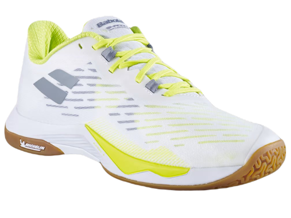 Ανδρικά παπούτσια badminton/squash Babolat Shadow Tour 5 - white/lime