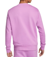 Férfi tenisz pulóver Nike Swoosh Club Crew - violet shock/white Férfi tenisz pulóver Nike Swoosh Club Crew - violet shock/white