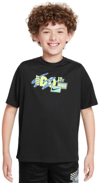 Marškinėliai berniukams Nike Kids Multi Dri-Fit Top - Juodas