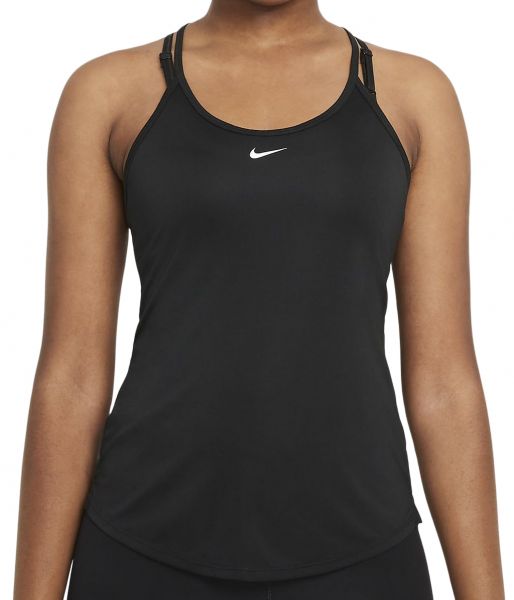 Damski top tenisowy Nike Dri-Fit One Elastika Standard Fit Tank W - black/white