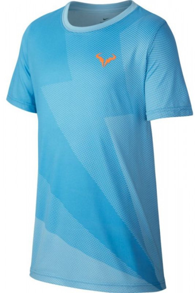  Nike Court Rafa GX Tee Boys - blue gaze/total orange