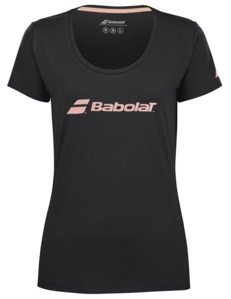 Damski T-shirt Babolat Exercise Tee Women - black/black