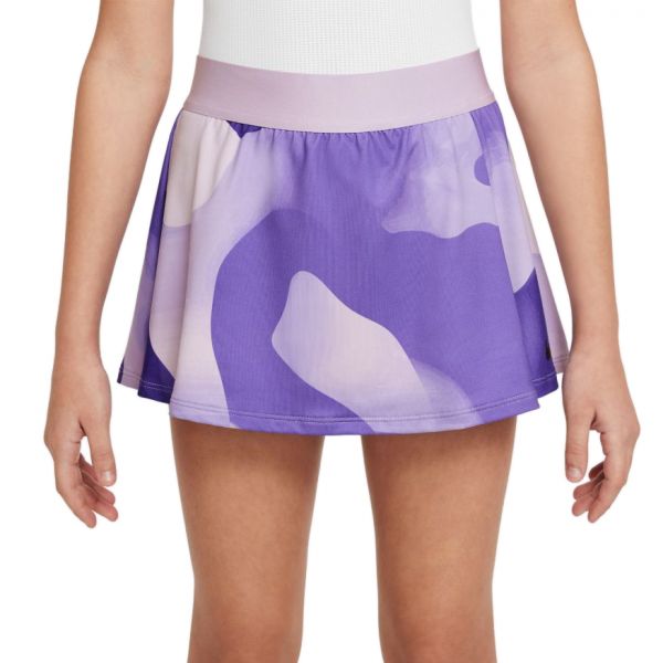 Dívčí sukně Nike Court Dri-Fit Victory Flouncy Printed Skirt - doll/doll/black