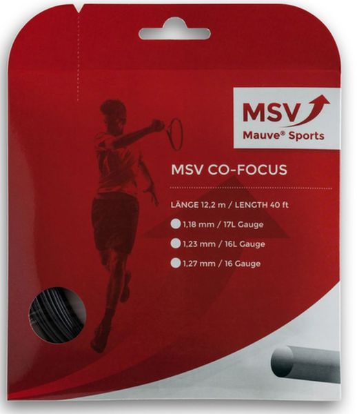Naciąg tenisowy MSV Co. Focus (12 m) - black