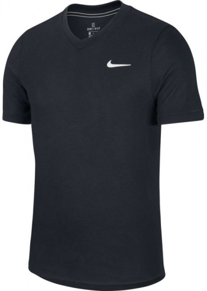  Nike Court Dry Challenger Top SS - black/white