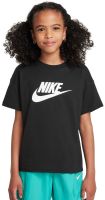 Marškinėliai mergaitėms Nike Girls Sportswear - Juoda