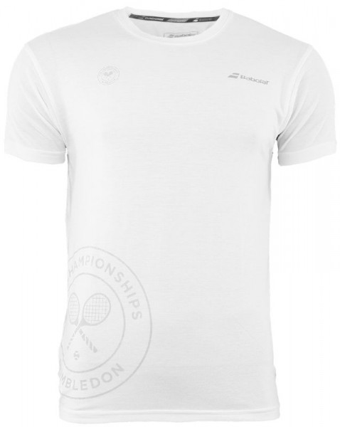  Babolat T-Shirt Pure Men Wimbledon - white/grey