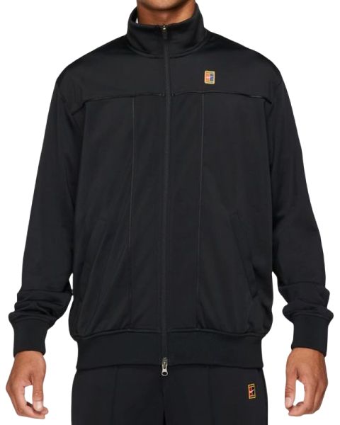 Herren Tennissweatshirt Nike Court Heritage Suit Jacket M - black