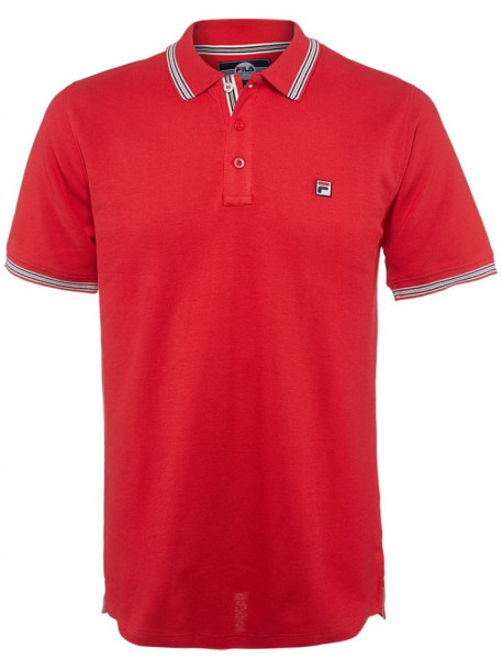 Herren Tennispoloshirt Fila Matcho 4 Polo Shirt Men - true red