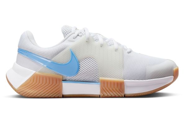 Chaussures de tennis pour femmes Nike Zoom GP Challenge 1 - white/light blue/sail/gum light brown