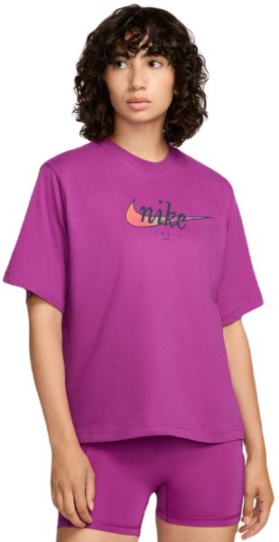 Women's T-shirt Nike Slam Dri-Fit Tennis - Purple