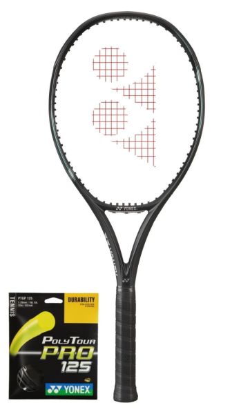 Tennisschläger Yonex Ezone 100 (300g) + Tennis-Saiten