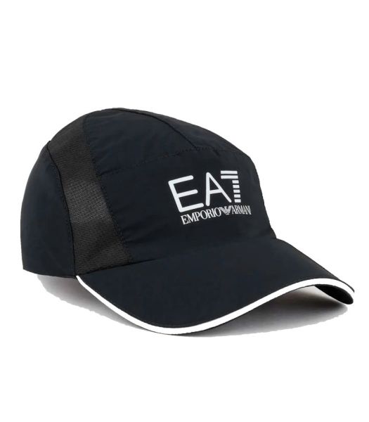 Шапка EA7 Man Woven Baseball Hat - black/white