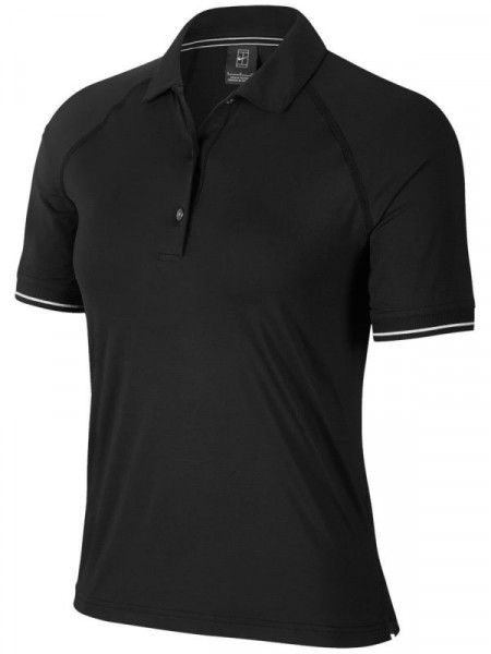 Γυναικεία Μπλουζάκι πόλο Nike Court Essential Polo W - black/white