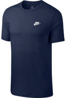 Herren Tennis-T-Shirt Nike NSW Club Tee M - midnight navy/white