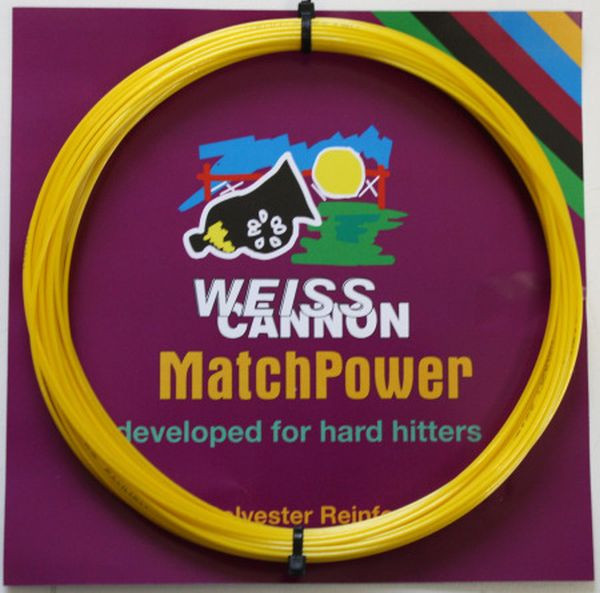 Naciąg tenisowy Weiss Cannon MatchPower (12 m) - yellow