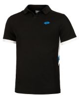 Мъжка тениска с якичка Lotto Squadra III Polo - all black