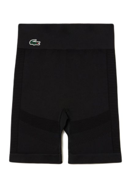 Női tenisz rövidnadrág Lacoste Women's Seamless Sport Bike Shorts - black
