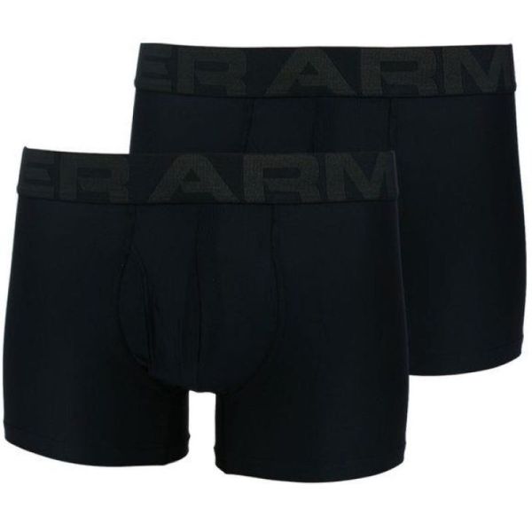 Herren Boxershorts Under Armour Tech 3in 2 Pack - black