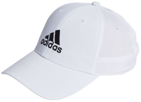 Kapa za tenis Adidas Embroidered Logo Lightweight Baseball Cap - white/black