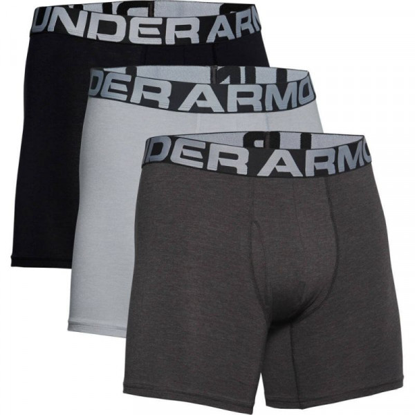  Under Armour Charged Cotton 6in 3P - grey