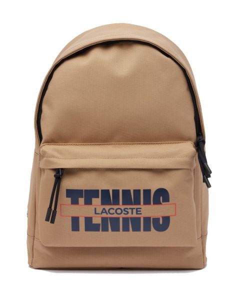 Tenisa mugursoma Lacoste Neocroc Tennis Print Backpack - beige/black