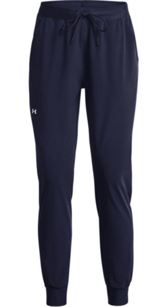 Pantalons de tennis pour femmes Under Armour Women's UA Armour Sport Woven Pants - midnight navy/metallic silver