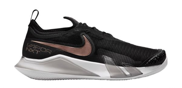 Pantofi dame Nike React Vapor NXT Clay - black/white/metalic red bronze