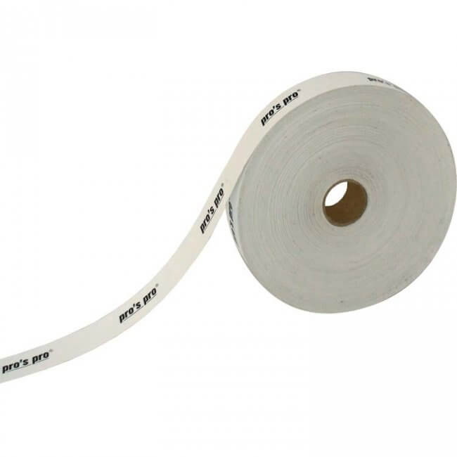Pro's Pro Head Protection Tape 2,5cm (50 m) white Tennis Zone