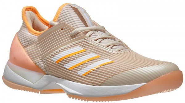 Sieviešu tenisa apavi Adidas Adizero Ubersonic 3 W - linen/white/flash orange
