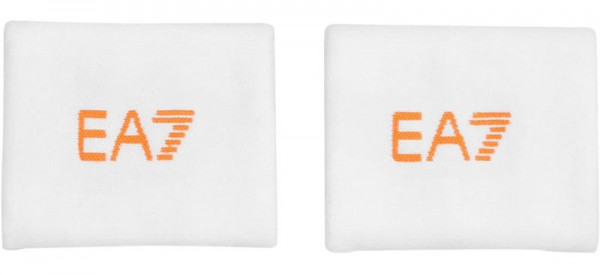 Asciugamano da tennis EA7 Unisex Woven Cuff - white/orange