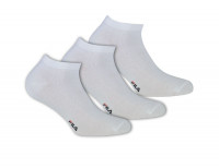 Čarape za tenis Fila Quarter Plain Socks Mercerized Cotton F1709 3P - white