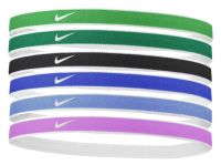 Stirnband Nike Tipped Swoosh Sport Headbands 6PK 2.0 - stadium green
