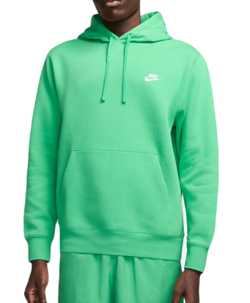 Męska bluza tenisowa Nike Sportswear Club Fleece Pullover Hoodie - spring green/spring green/white